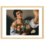 Boy With A Basket Of Fruit - Caravaggio - Selfie thumbnail