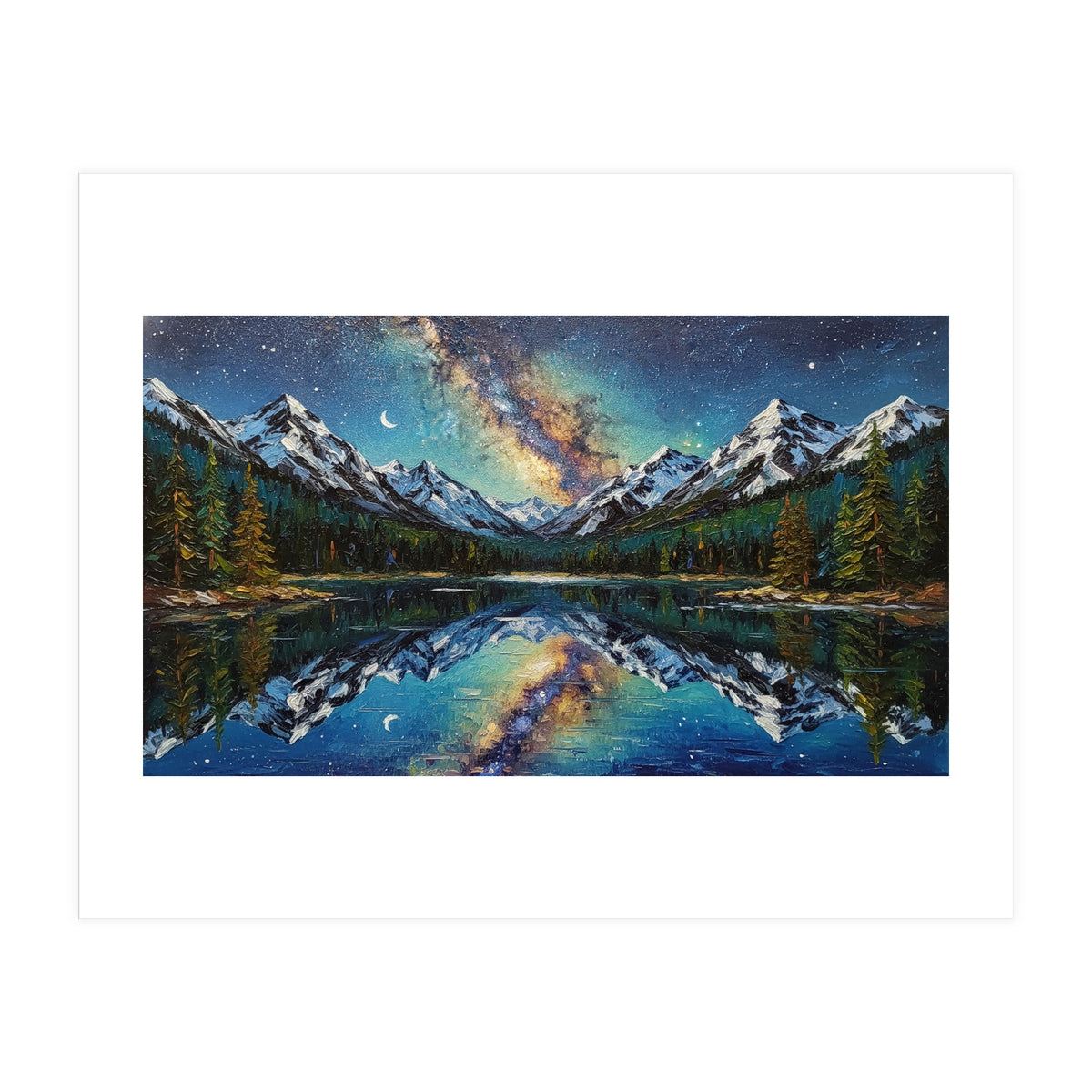 Midnight Mountain Reflection (Print Only)