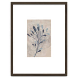 Leaf Beige and Blue Art Print thumbnail