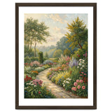 Enchanted English Cottage Garden Oil Painting thumbnail