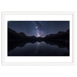 Starlit Reflection: Milky Way Over Mountain Lake thumbnail