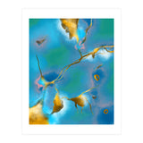In My Veins, Abstract Marble Gold Texture, Eclectic Painting Resin Bohemian, Contemporary Luxe Chic Luxury (Print Only) thumbnail