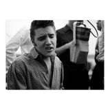 The American singer Elvis Presley during a recording session in 1956. (Print Only) thumbnail