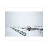 No people on a bench in the snowy winter (Print Only) thumbnail