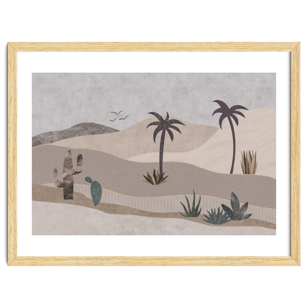 Abstract Landscape Calm Oasis