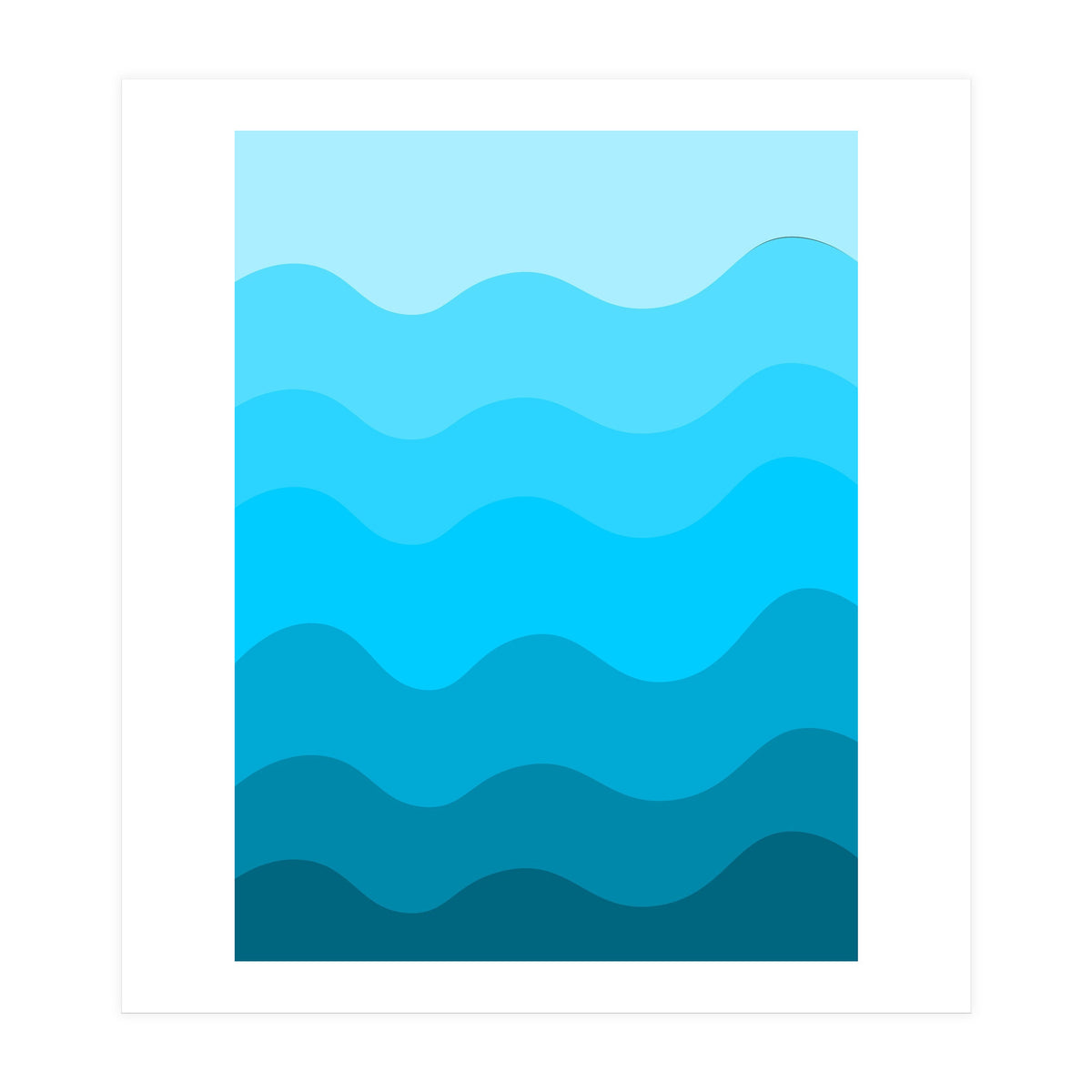 Blue gradient design  (Print Only)