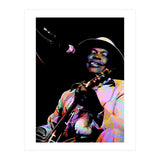 John Lee Hooker American Blues Guitarist Colorful Art (Print Only) thumbnail