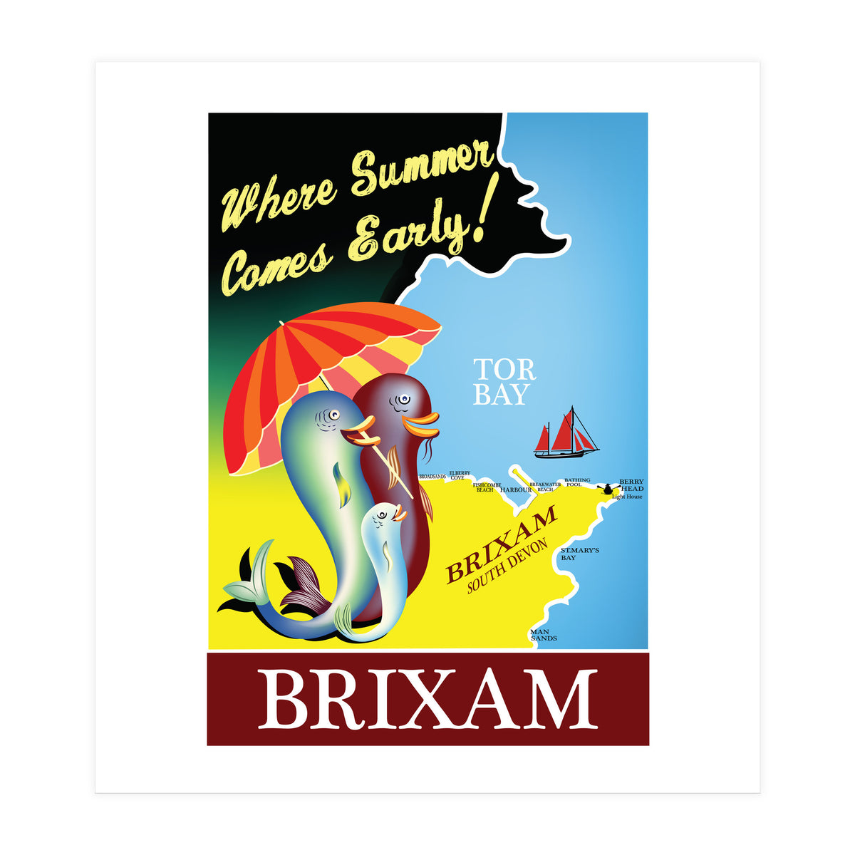 Brixam, South Devon (Print Only)