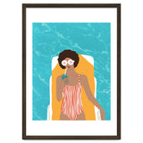Chilling In The Moment, Eclectic Bohemian Black Woman Of Color, Swimming Pool Afro Fashion Vacation Enjoy Summer thumbnail