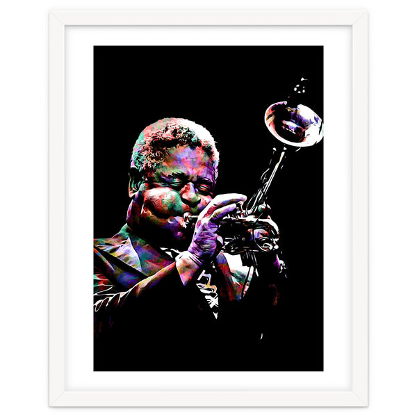 Dizzy Gillespie American Jazz Trumpeter Legend Colorful