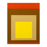 Josef Albers - Red, Brown, Golden (Print Only) thumbnail