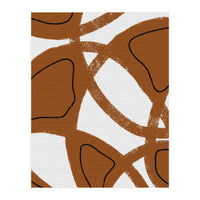 Abstract Brown and Black Lines (Print Only)