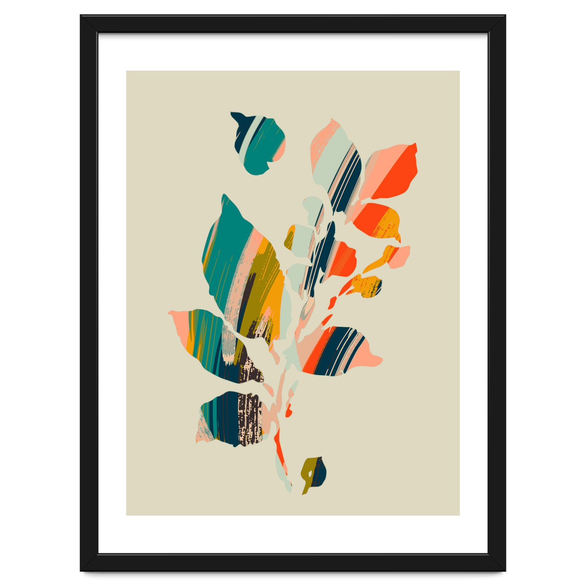 Colorful Poplar Tree Leaf