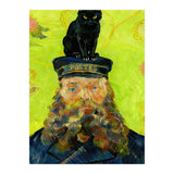Black Cat on the Postman’s Hat, Van Gogh Inspired Painting (Print Only) thumbnail