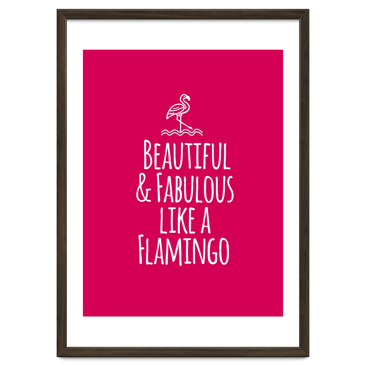 Beautiful and fabulous like a flamingo