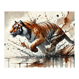 Dynamic Tiger In Motion (Print Only) thumbnail