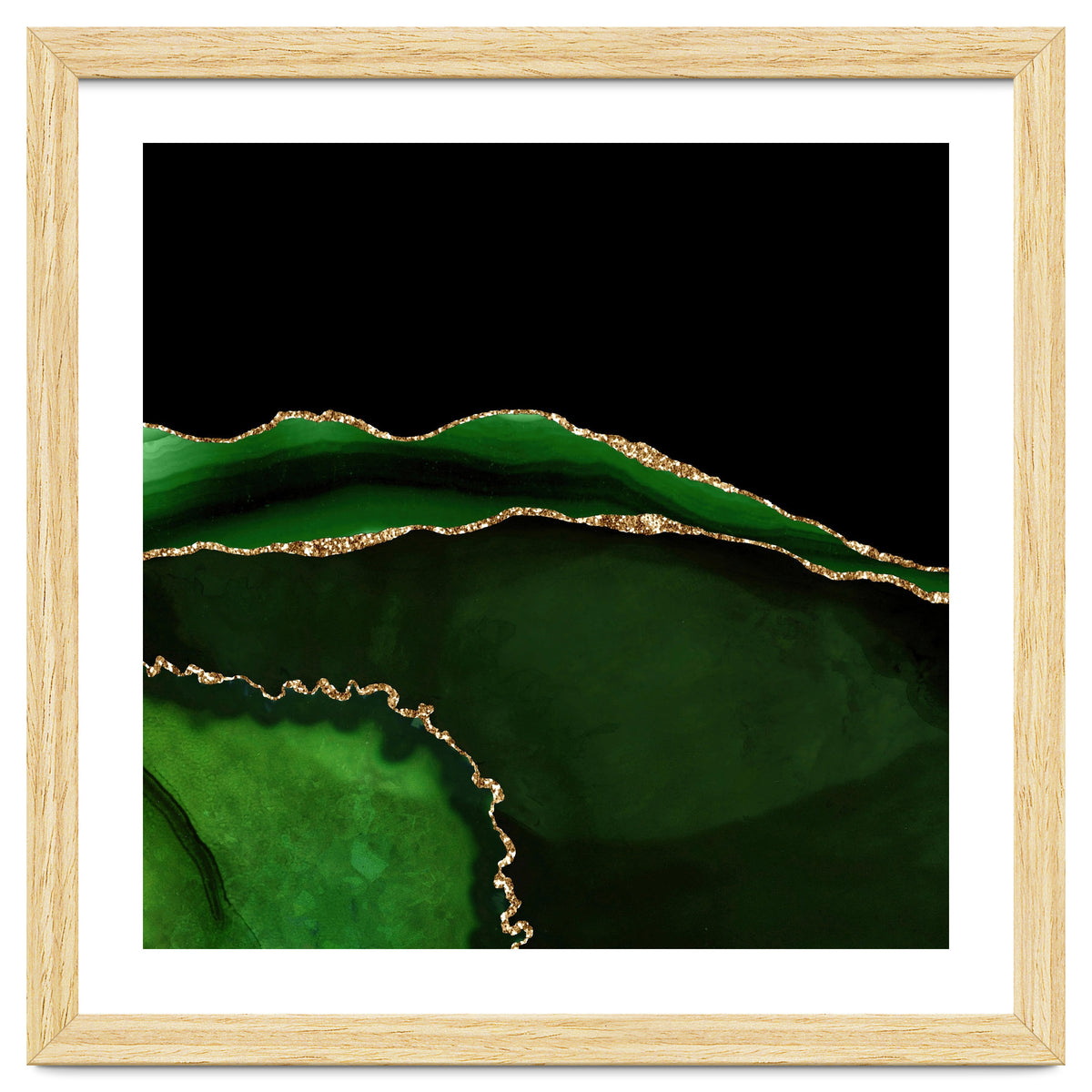 Green & Gold Agate Texture 05