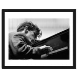 Pianist Glenn Gould with the Berlin  Philharmonic Orchestra under Herbert von Karajan. Berlin,1957. thumbnail