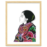 Embroidery Realistic Digital Embroidery Fashion Illustration Art Print Viddy Pop Studio Mood Room thumbnail