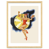 Pinup Girl Celebrating New Year thumbnail