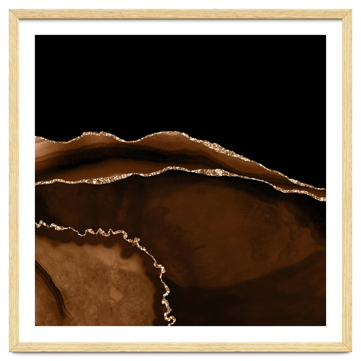 Brown & Gold Agate Texture 05