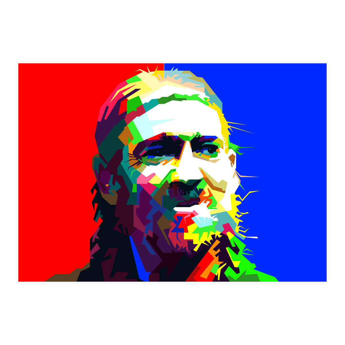 Willie Nelson Pop Art WPAP (Print Only)