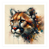 Watercolor Cougar Portrait (Print Only) thumbnail