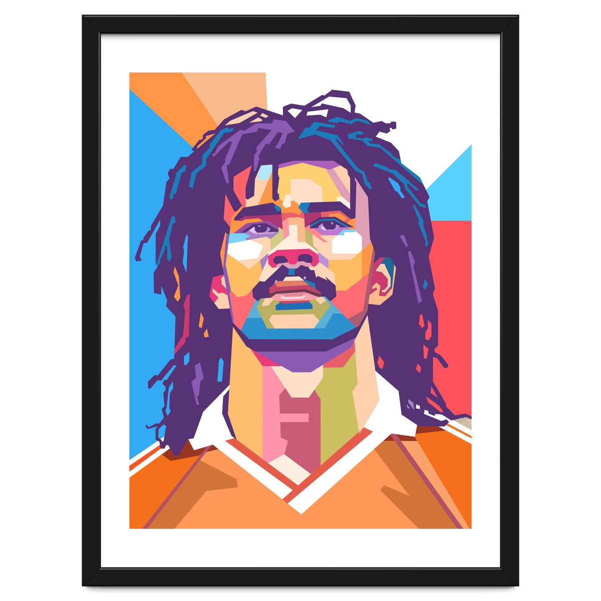 Ruud Gullit pop art portrait