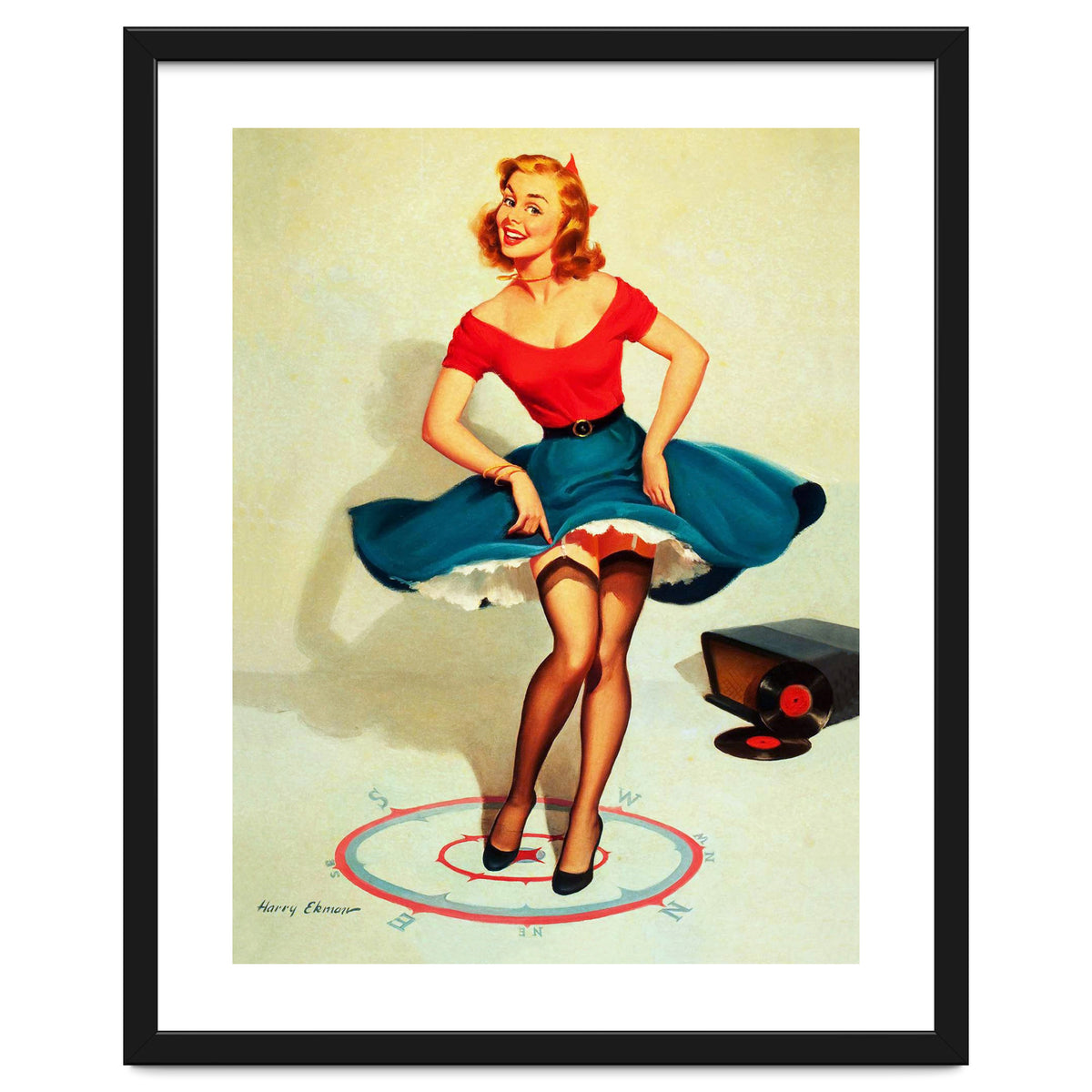 Pinup Dancing Girl