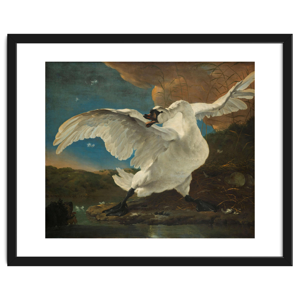 The Threatened Swan. The Threatened Swan; Interpreted later as an Allegory on Johan de Witt. Dati...