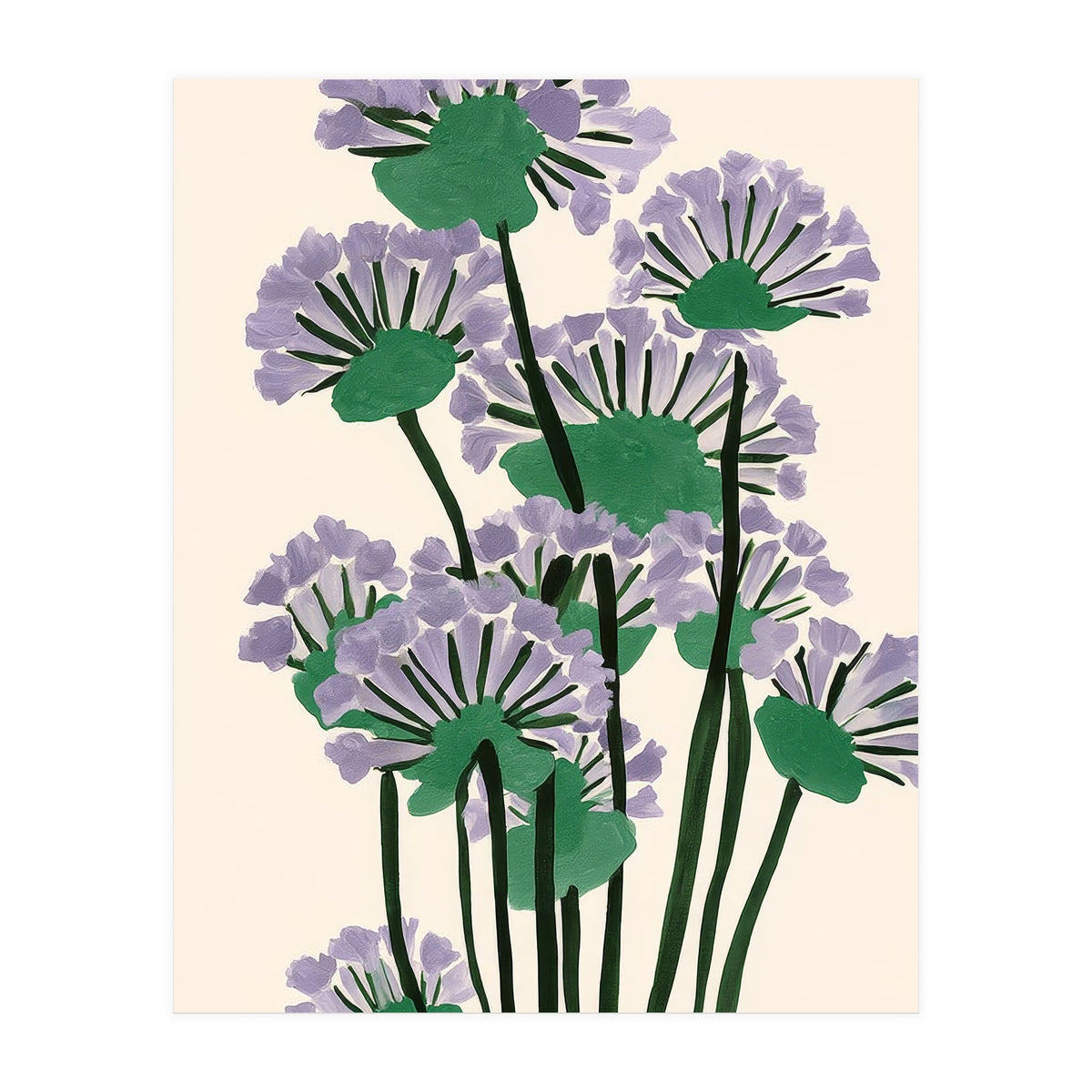 Modern Lavender Garden (Print Only)