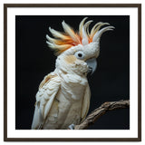 White Cockatoo Parrot Bird Perched On Branch thumbnail