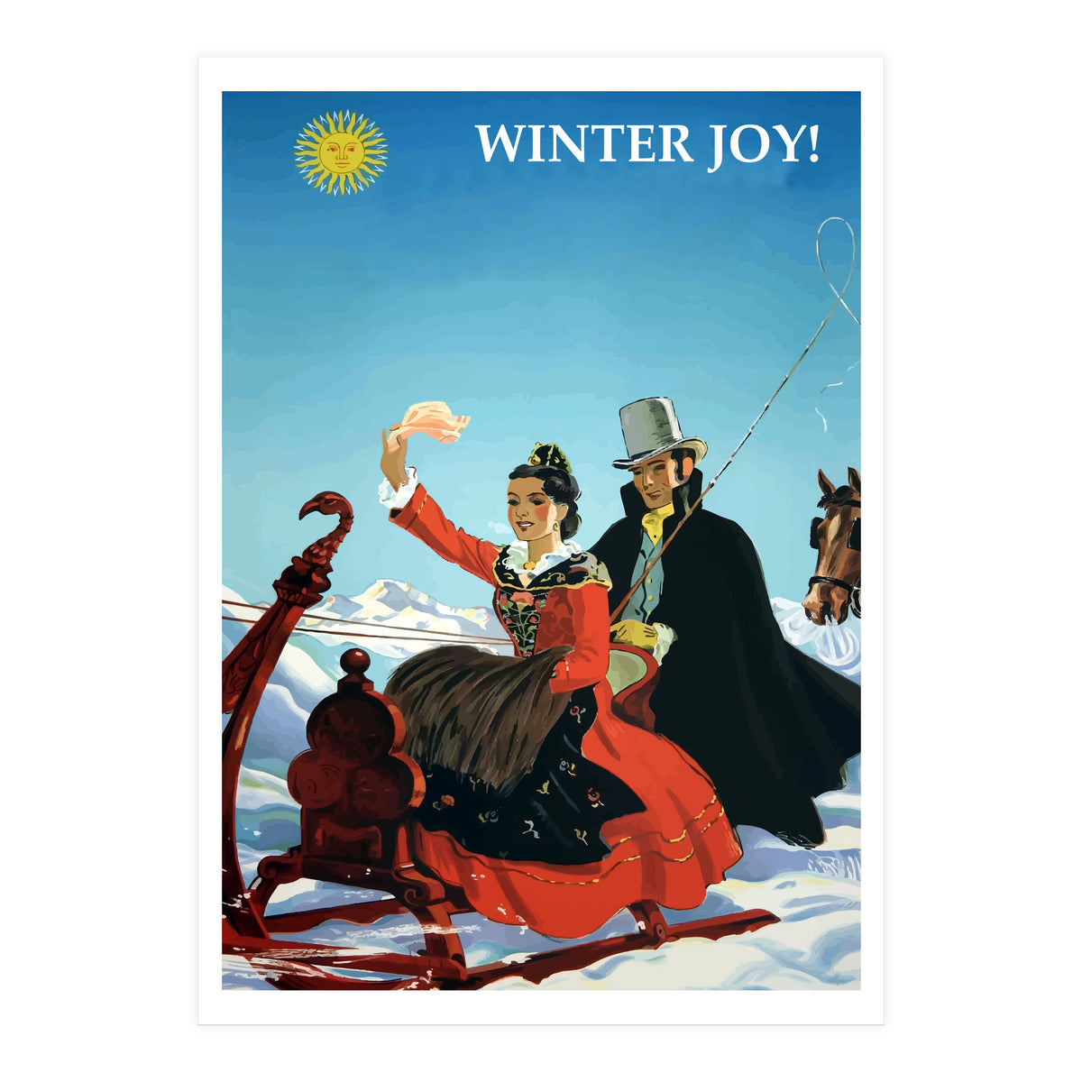 Winter Joy in Switzerland (Print Only)