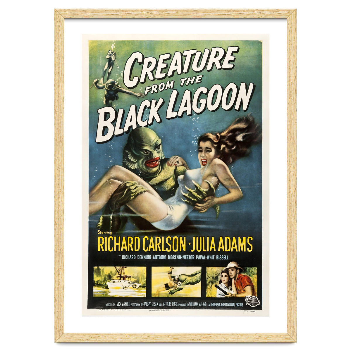 CREATURE FROM THE BLACK LAGOON (1954), directed by JACK ARNOLD.
