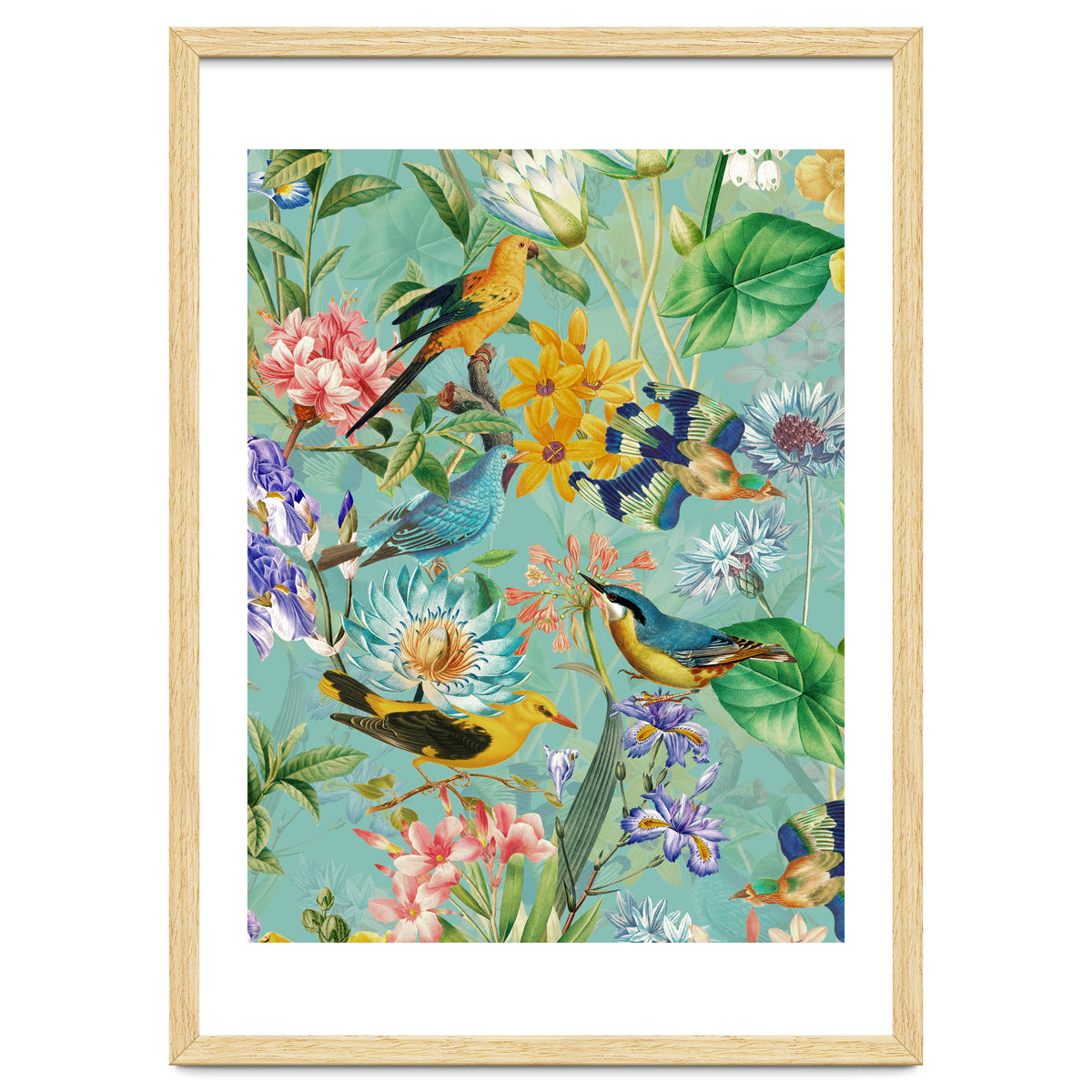 Birds In Tropical Jungle