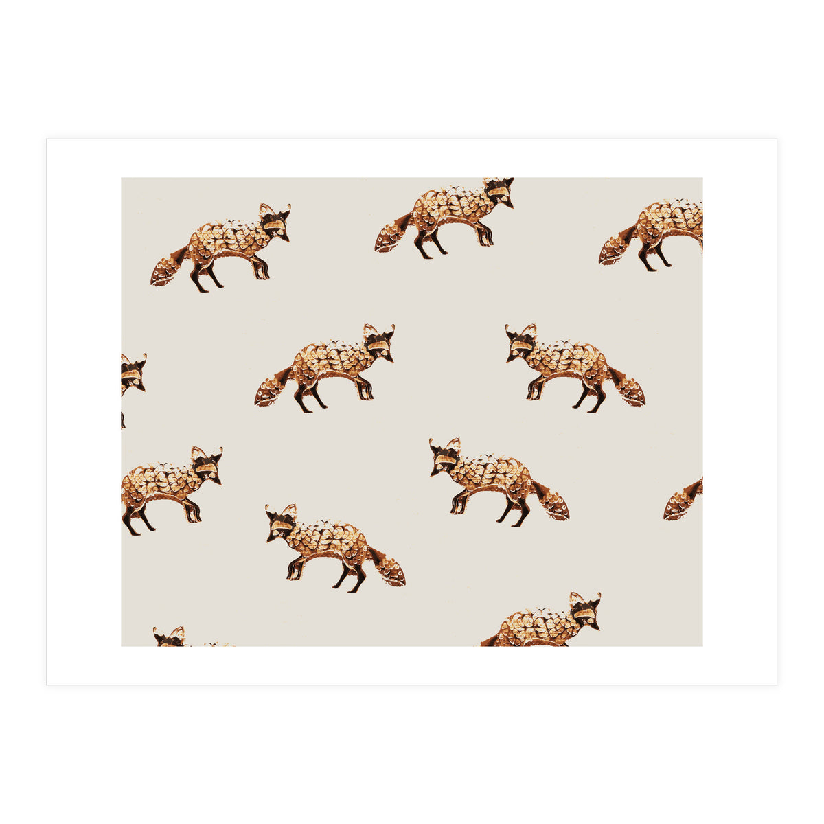 Gold Fox Pattern (Print Only)
