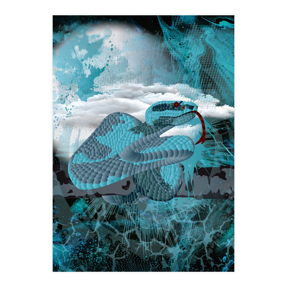 Blue Poly Viper (Print Only)