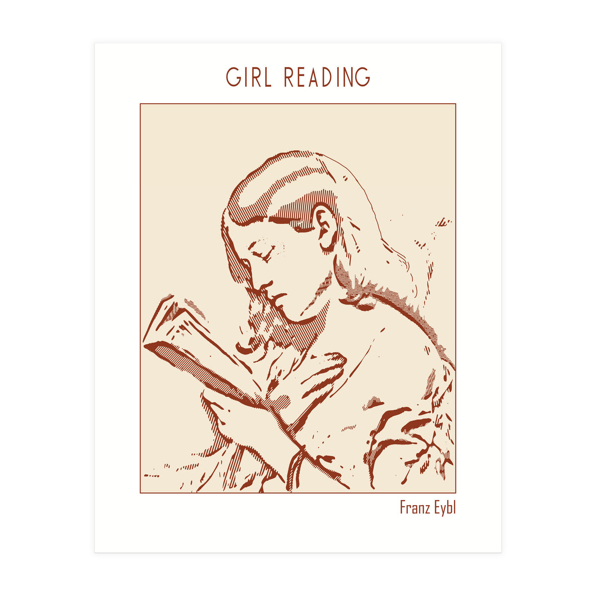 Girl Reading – Franz Eybl (Print Only)