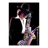Gato Barbieri  Argentine Jazz Saxophonist Colorful Art (Print Only) thumbnail