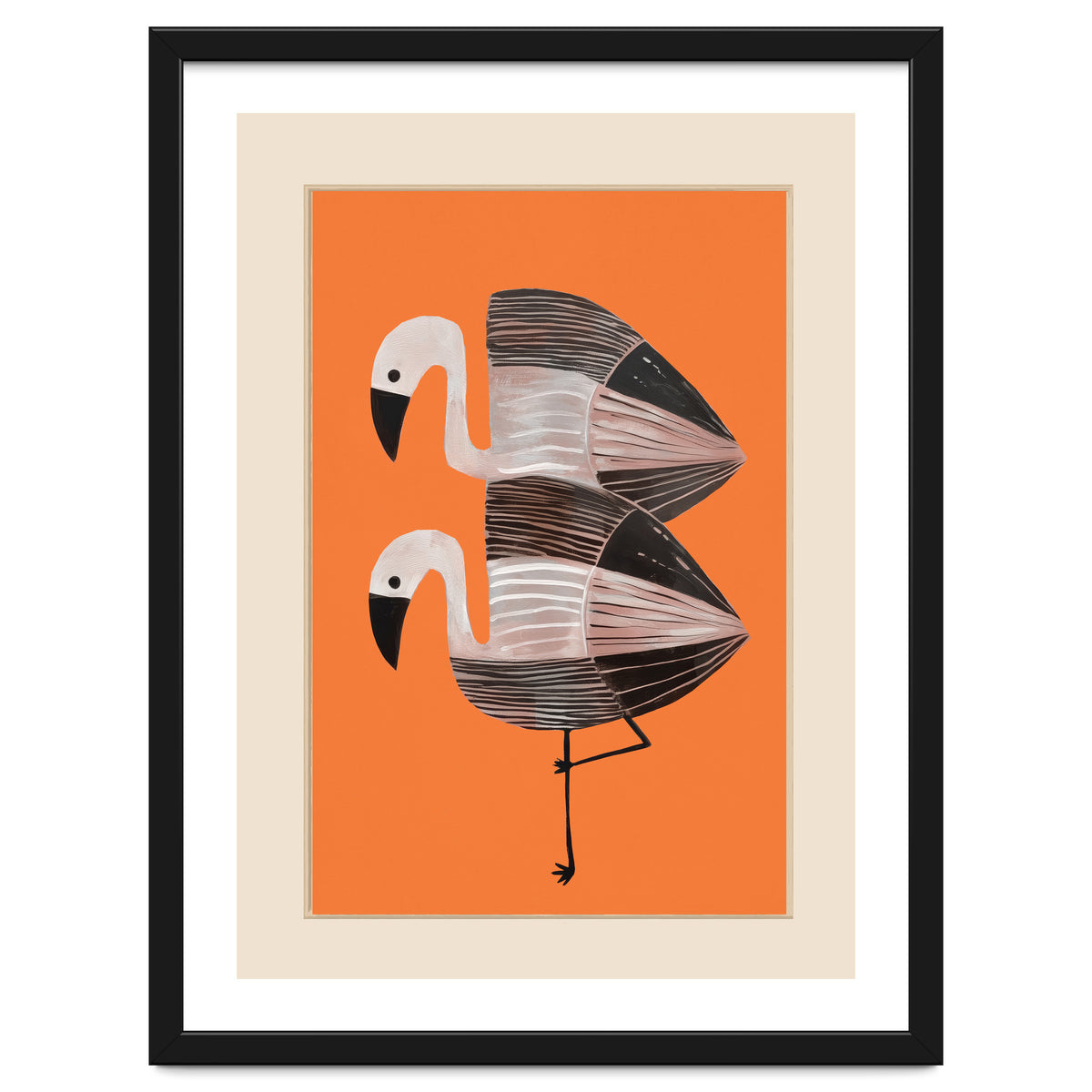 Tangerine Flamingos