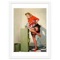 Pinup Sexy Water Cooler Girl