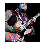 Freddie King American Blues Guitarist Colorful (Print Only) thumbnail