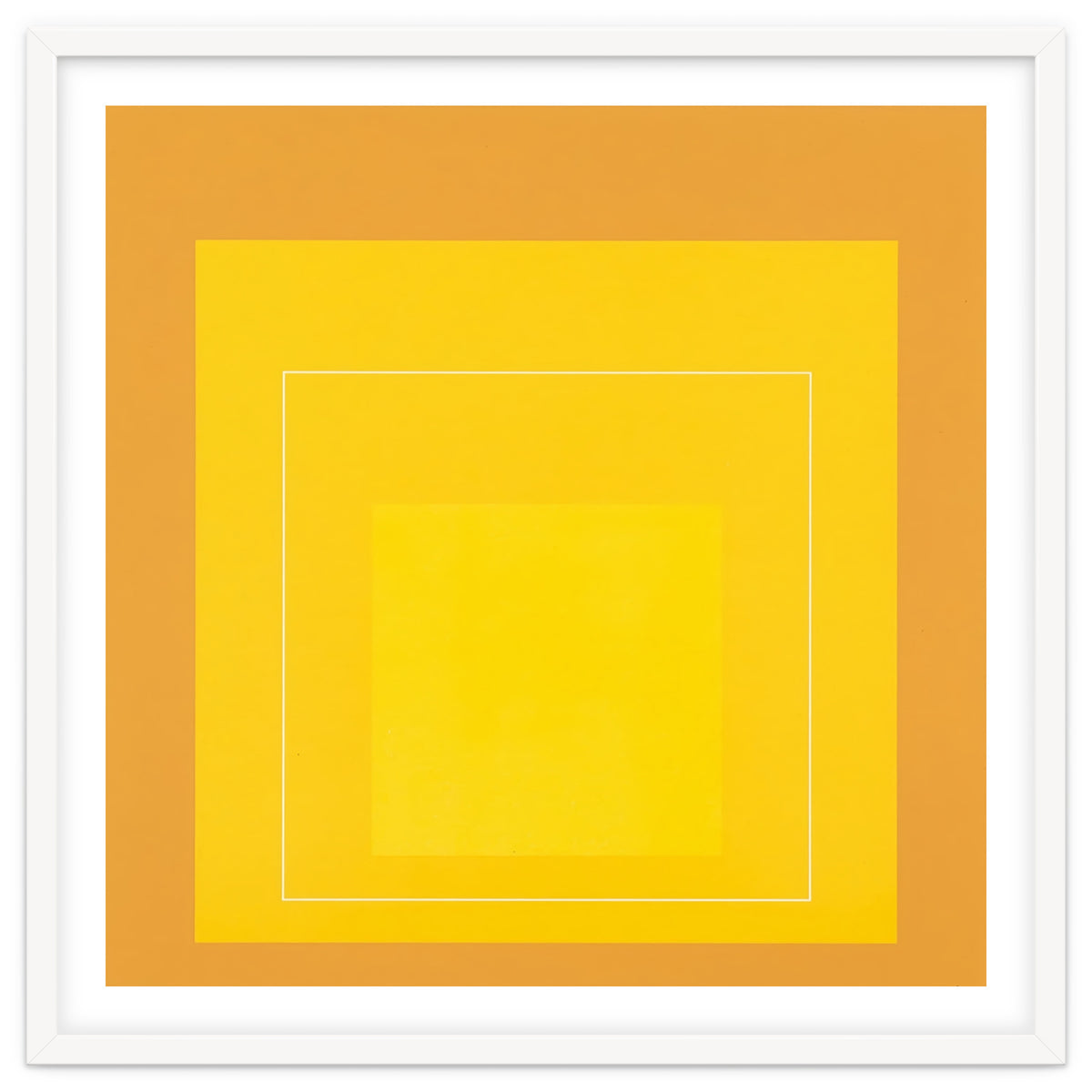 JOSEF ALBERS - HOMAGE TO THE SQUARE ORANGE YELLOW