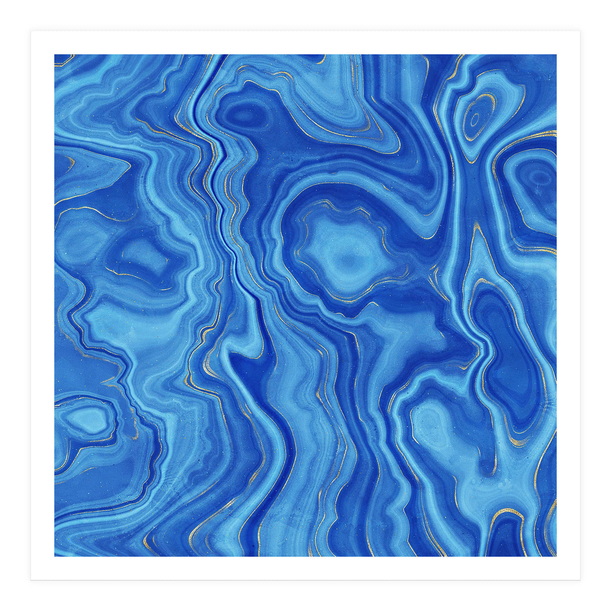 Blue Agate Texture 01 (Print Only)
