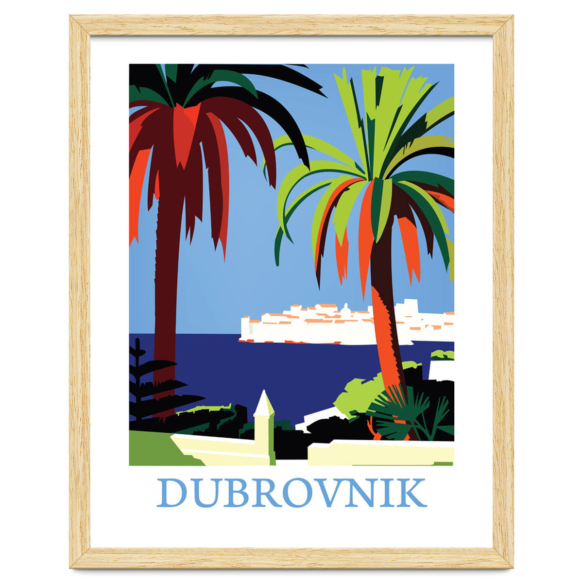 Dubrovnik, The Fortress and Palm Trees