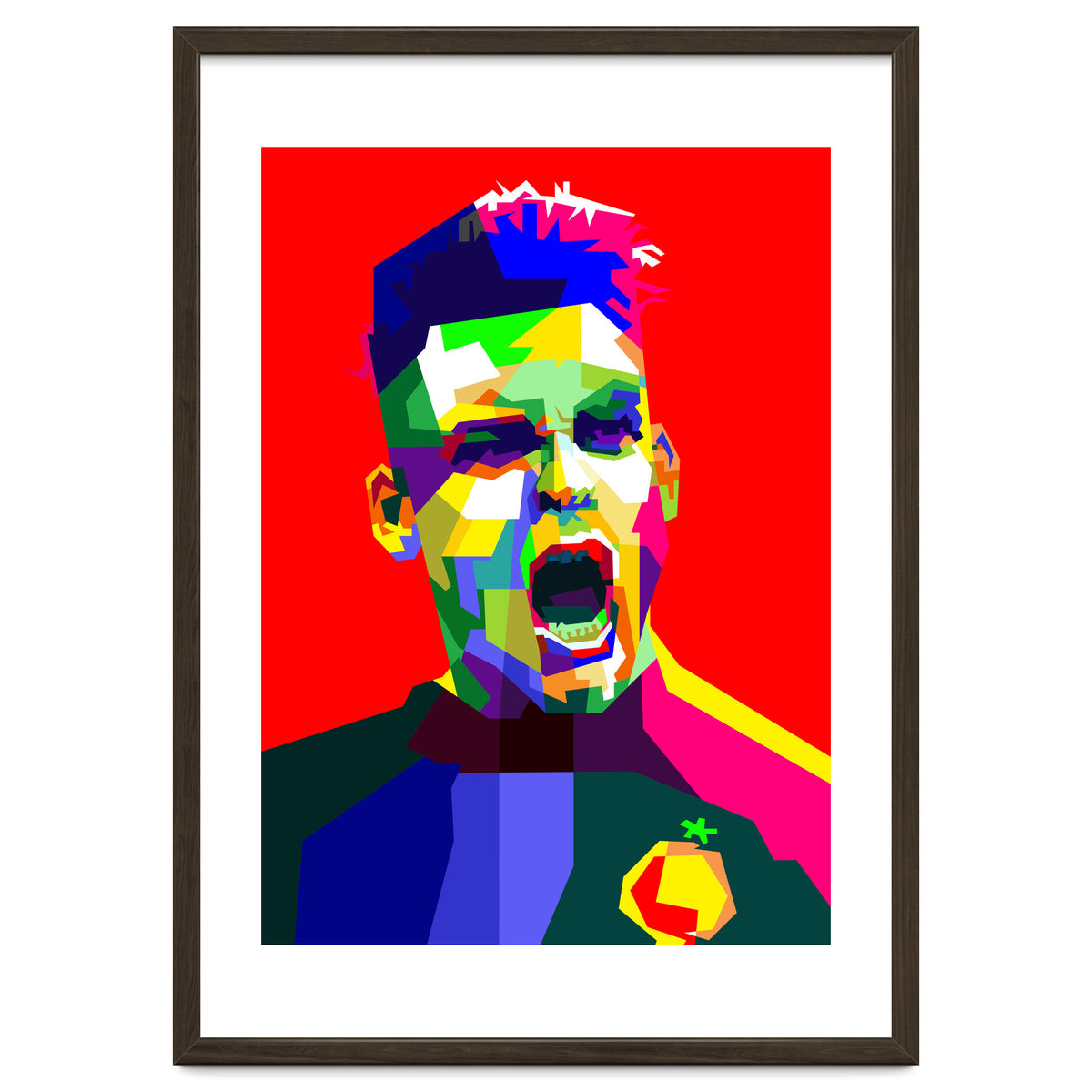 Lautaro Martinez Football Striker Pop Art