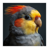 Cockatiel Parrot Closeup Vibrant Feather  (Print Only) thumbnail