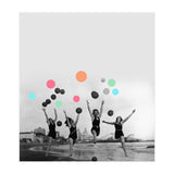 Vintage Women Black & White Photography Balloons Freedom Feminism Women's Rights Individuality (Print Only) thumbnail