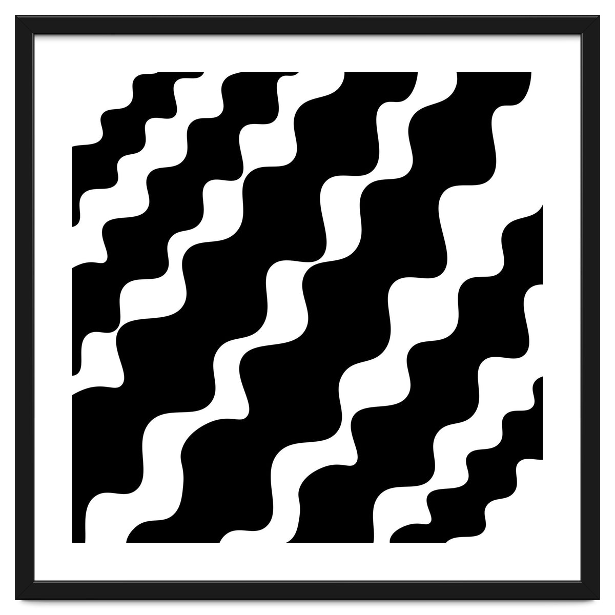 Black Wavy Pattern