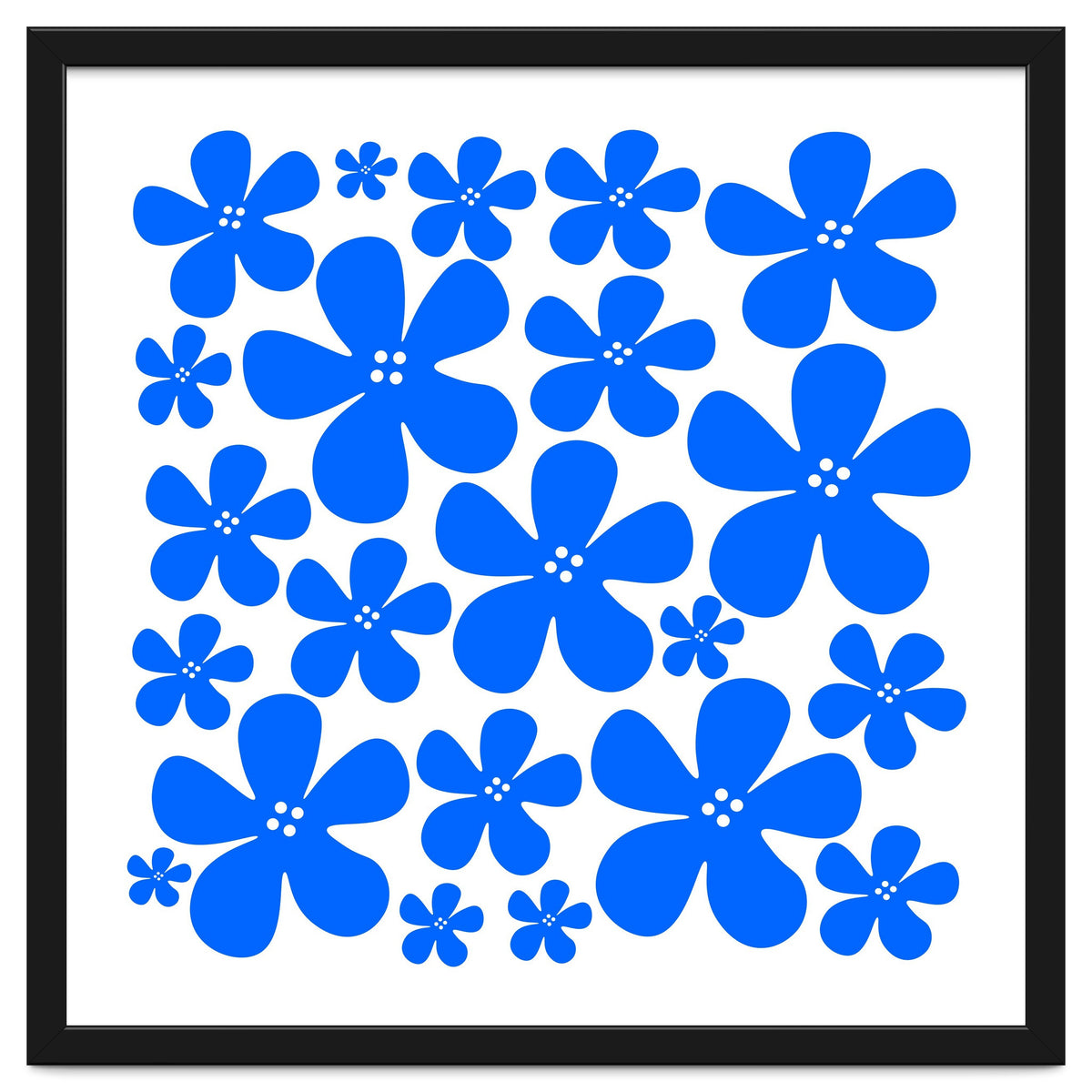 Blue Flowers Pattern